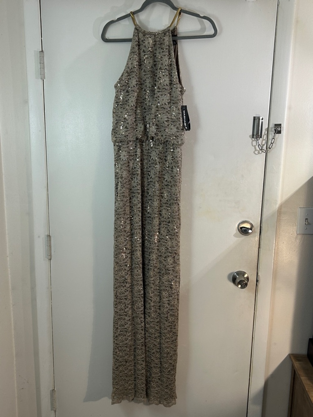 NWT Sequined Evening Gown By Designer R & M Richards